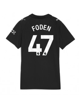 Manchester City Phil Foden #47 Replika Borta Kläder Dam 2025-26 Kortärmad